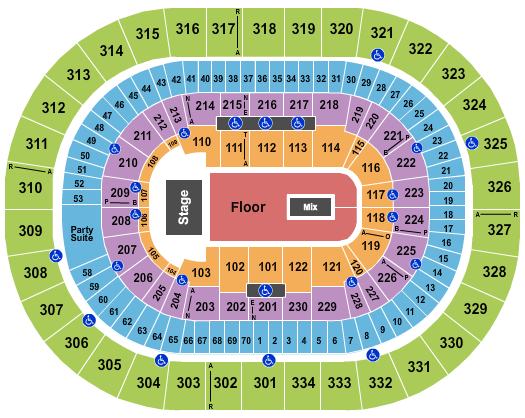 Moda Center Phish Seating Chart